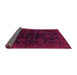 Sideview of Persian Pink Traditional Rug, tr1416pnk