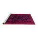 Sideview of Machine Washable Persian Pink Traditional Rug, wshtr1416pnk