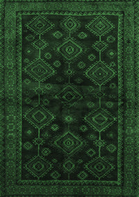 Persian Emerald Green Traditional Rug, tr1416emgrn