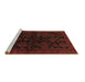 Sideview of Machine Washable Persian Brown Traditional Rug, wshtr1416brn