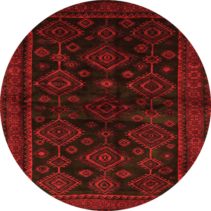 Machine Washable Persian Orange Traditional Area Rugs, wshtr1416org