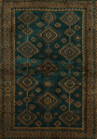 Persian Turquoise Traditional Rug, tr1416turq