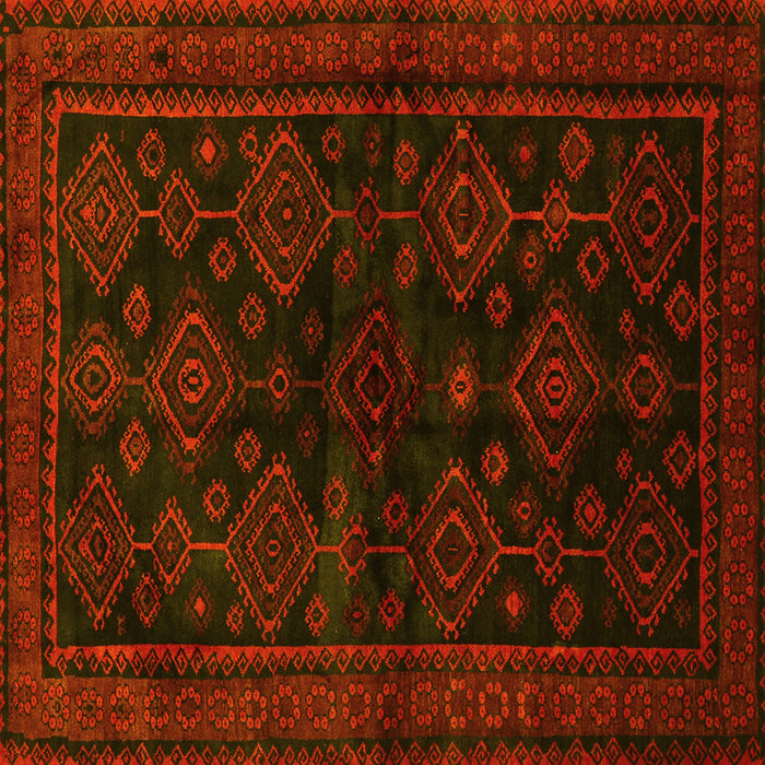 Square Persian Yellow Traditional Rug, tr1416yw