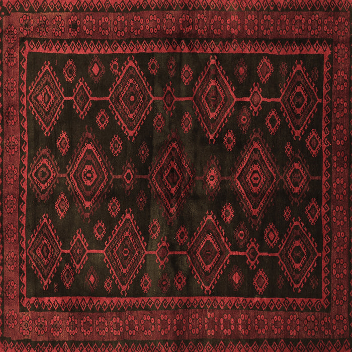 Square Machine Washable Persian Brown Traditional Rug, wshtr1416brn