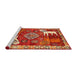 Sideview of Machine Washable Traditional Red Rug, wshtr1417
