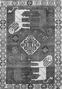 Animal Gray Traditional Rug, tr1417gry