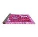 Sideview of Animal Purple Traditional Rug, tr1417pur