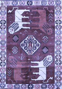 Animal Blue Traditional Rug, tr1417blu