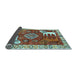 Sideview of Animal Light Blue Traditional Rug, tr1417lblu