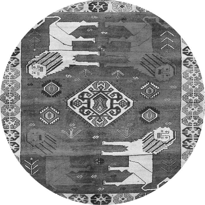 Machine Washable Animal Gray Traditional Rug, wshtr1417gry