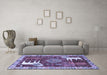 Machine Washable Animal Blue Traditional Rug in a Living Room, wshtr1417blu