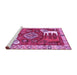 Sideview of Machine Washable Animal Purple Traditional Area Rugs, wshtr1417pur