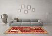 Machine Washable Animal Brown Traditional Rug in a Living Room,, wshtr1417brn