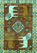 Machine Washable Animal Turquoise Traditional Area Rugs, wshtr1417turq