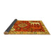 Sideview of Animal Yellow Traditional Rug, tr1417yw