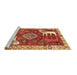 Sideview of Machine Washable Animal Brown Traditional Rug, wshtr1417brn