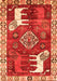 Animal Orange Traditional Rug, tr1417org