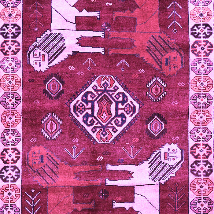 Machine Washable Animal Purple Traditional Area Rugs, wshtr1417pur
