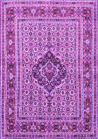 Medallion Purple Traditional Rug, tr1418pur