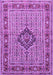 Medallion Purple Traditional Rug, tr1418pur