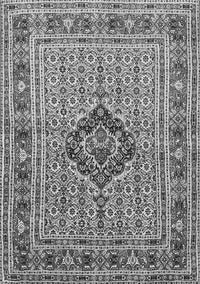 Medallion Gray Traditional Rug, tr1418gry