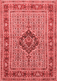 Medallion Red Traditional Rug, tr1418red