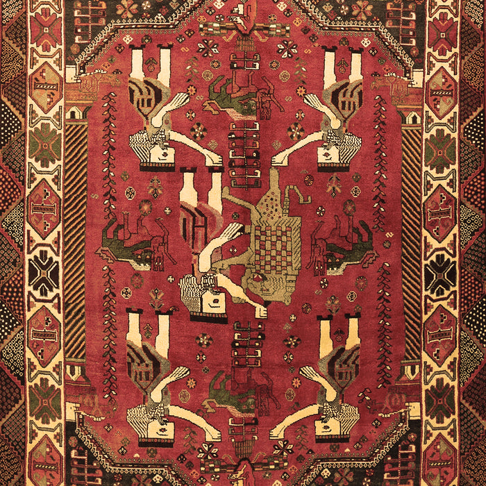 Machine Washable Persian Brown Traditional Rug, wshtr1419brn