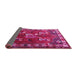 Sideview of Persian Pink Traditional Rug, tr1419pnk
