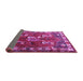 Sideview of Persian Purple Traditional Rug, tr1419pur