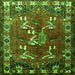 Serging Thickness of Persian Green Traditional Rug, tr1419grn