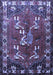 Machine Washable Persian Blue Traditional Rug, wshtr1419blu