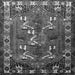Serging Thickness of Persian Gray Traditional Rug, tr1419gry