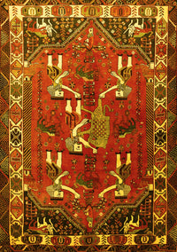 Persian Yellow Traditional Rug, tr1419yw