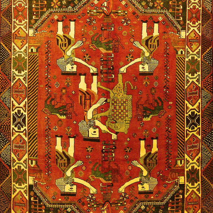 Persian Yellow Traditional Rug, tr1419yw