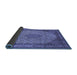 Sideview of Medallion Blue Traditional Rug, tr141blu