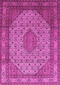 Medallion Pink Traditional Rug, tr141pnk