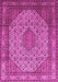 Medallion Pink Traditional Rug, tr141pnk