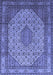 Medallion Blue Traditional Rug, tr141blu