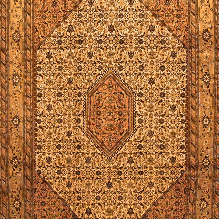 Medallion Orange Traditional Rug, tr141org