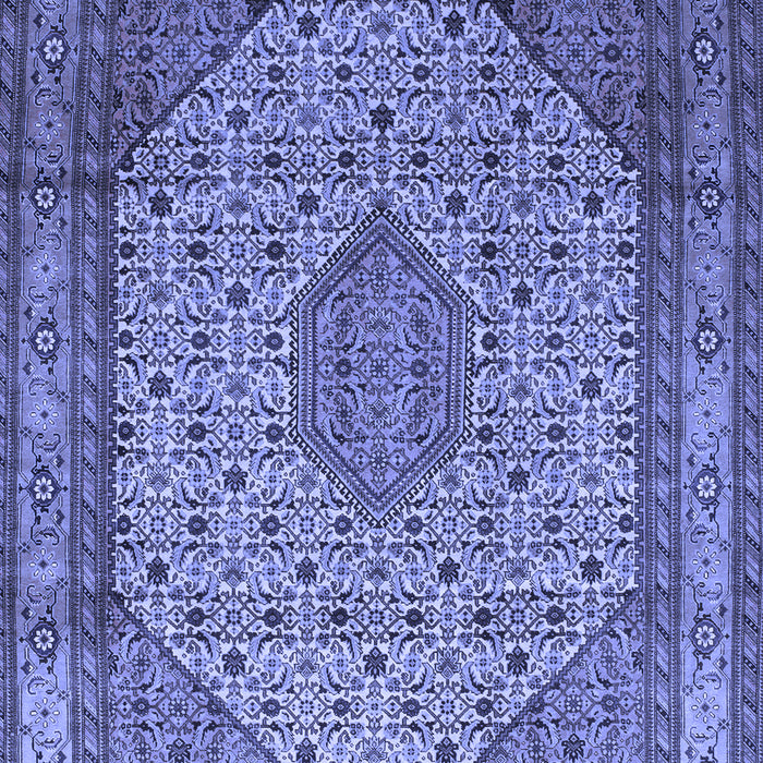 Medallion Blue Traditional Rug, tr141blu