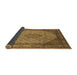 Sideview of Medallion Brown Traditional Rug, tr141brn