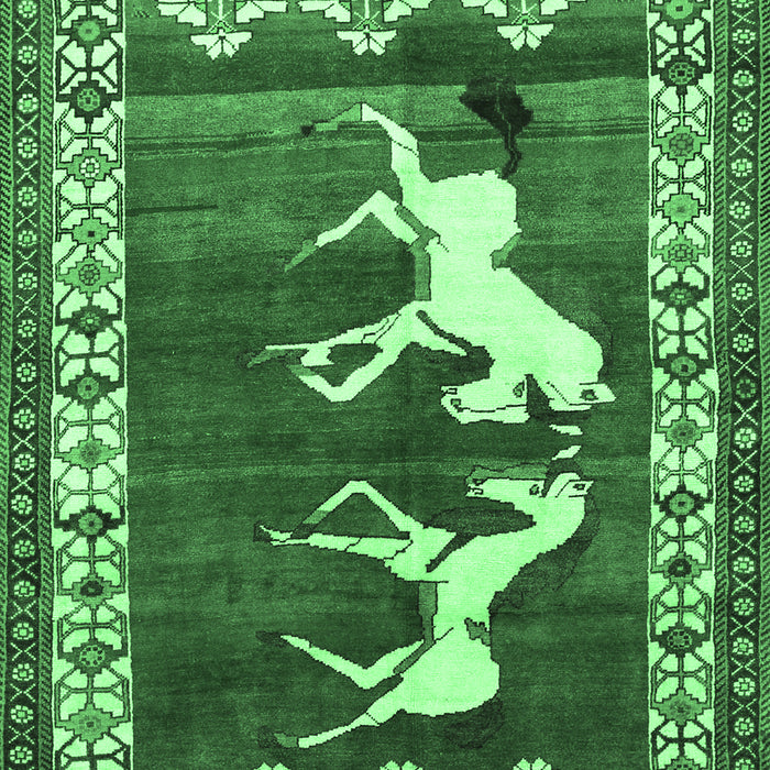 Persian Emerald Green Traditional Rug, tr1420emgrn