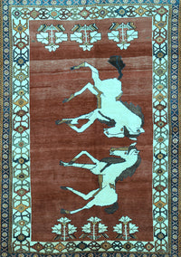 Persian Light Blue Traditional Rug, tr1420lblu