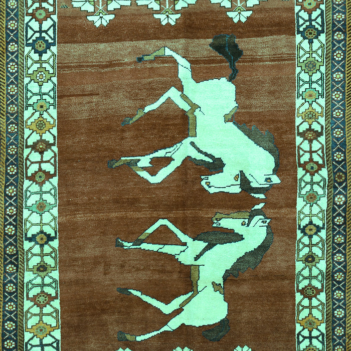 Persian Turquoise Traditional Rug, tr1420turq