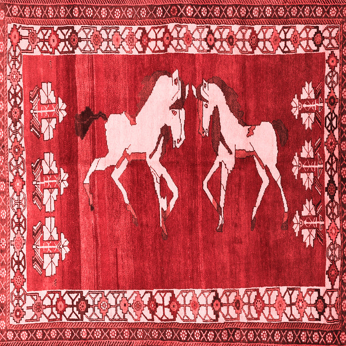 Machine Washable Persian Red Traditional Rug, wshtr1420red