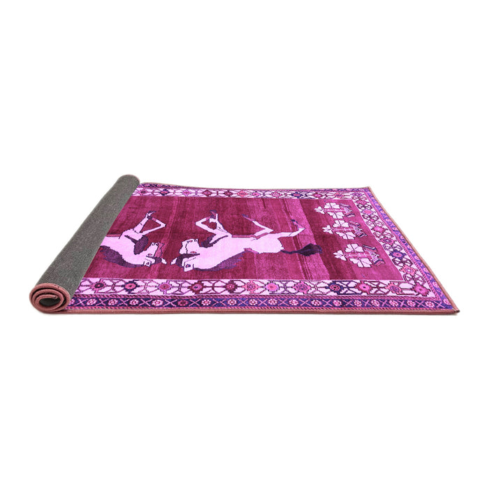 Sideview of Persian Purple Traditional Rug, tr1420pur