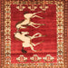 Serging Thickness of Persian Orange Traditional Rug, tr1420org