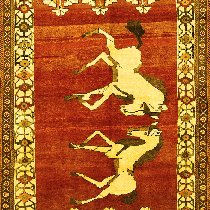 Persian Yellow Traditional Rug, tr1420yw