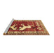 Sideview of Machine Washable Persian Brown Traditional Rug, wshtr1420brn