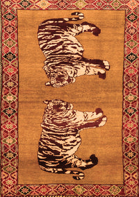 Persian Orange Traditional Rug, tr1421org